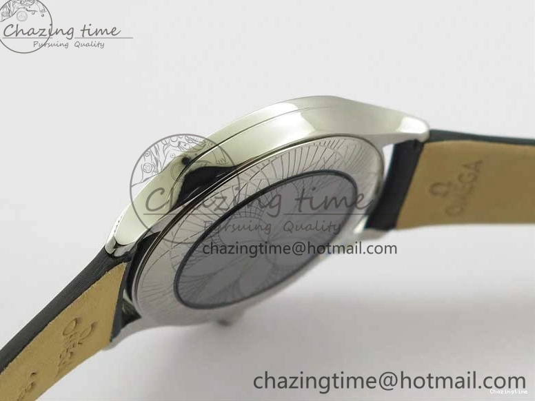 0420 StreetReady Ladies’ De Ville Trésor Diamond SS 3AF 1:1 Best Edition White MOP Dial RG Markers On Black Fabric strap Swiss Quartz 7884